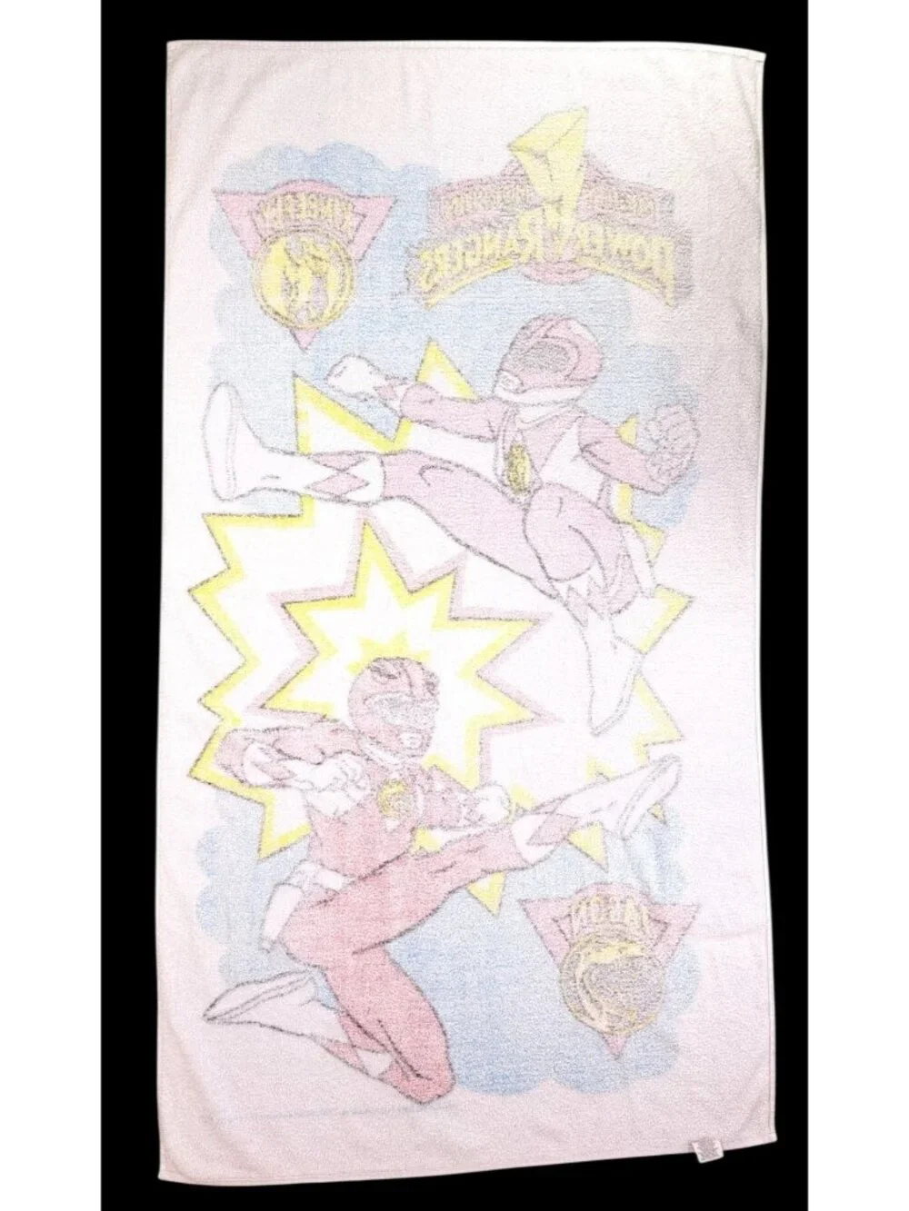Vintage Mighty Morphin Power Rangers Beach Towel 1993 Jason Kimberly 30